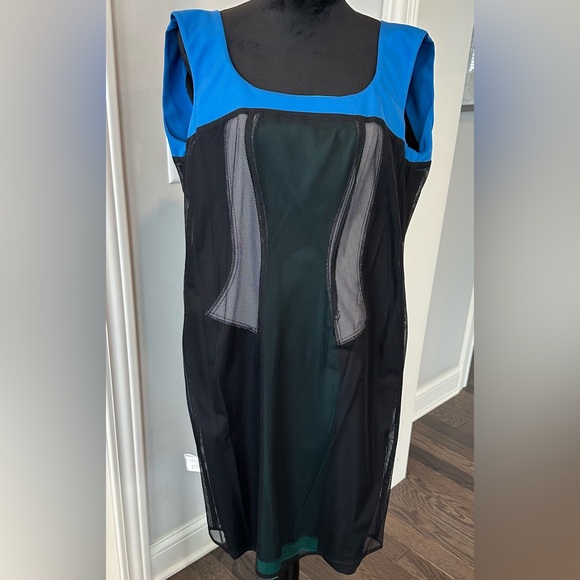 MARIA GRAZIA SEVERI Midi Dress color-blocked FITTED Women size 44 Italy - Picture 10 of 15